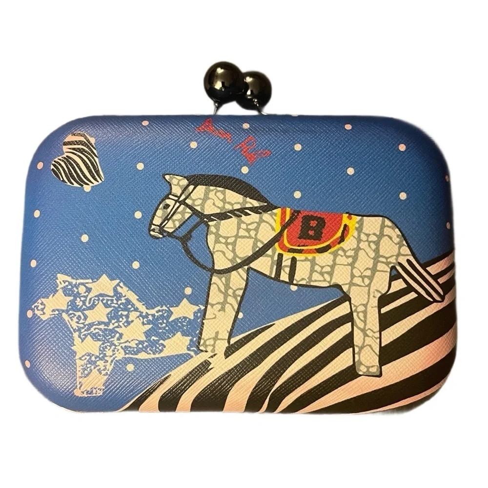 BEAN POLE CATKIT WOMEN’S CLUTCH - BLUE (NEW WITH TAGS)